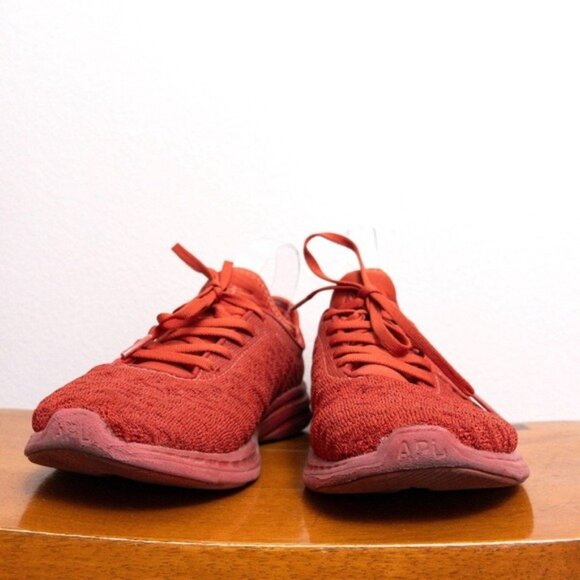 APL Techloom Phantom Womens Sneakers 8 Paprika Running Stretch Textile - Picture 2 of 8